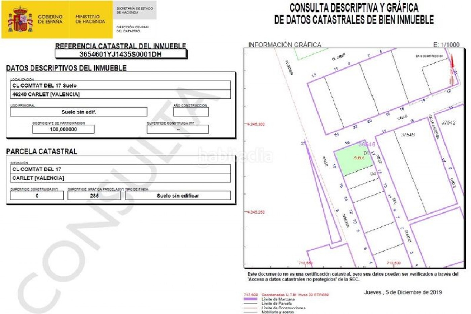  till salu tomt Raval Ribera Alta 1