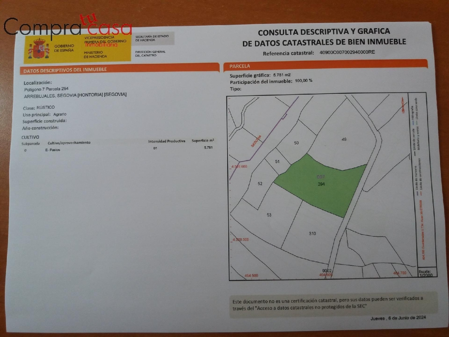  for sale plot Hontoria Segovia Sur 4