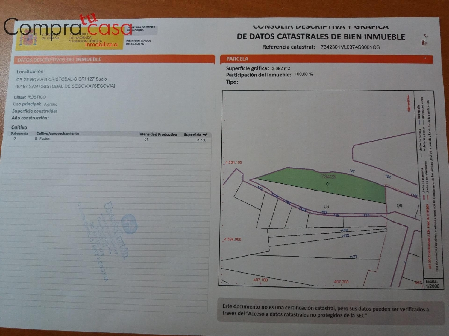  till salu tomt San Cristóbal De Segovia Segovia Sur 1