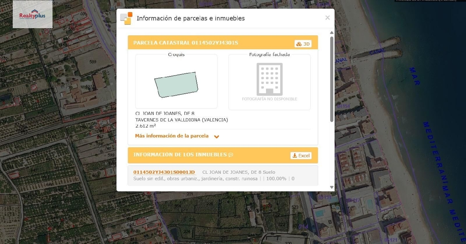  till salu tomt Tavernes De La Valldigna Safor 1