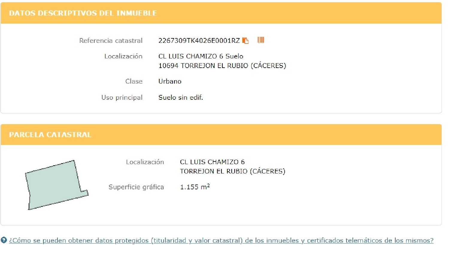  till salu tomt Torrejón El Rubio Monfragüe 4
