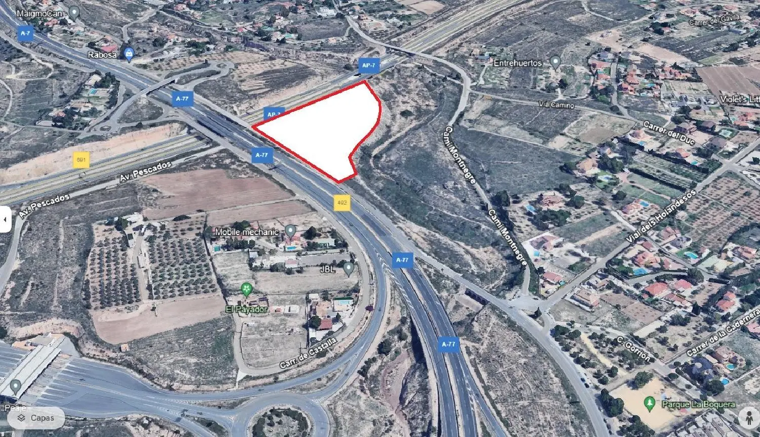  till salu tomt Verdegàs Alacantí 1