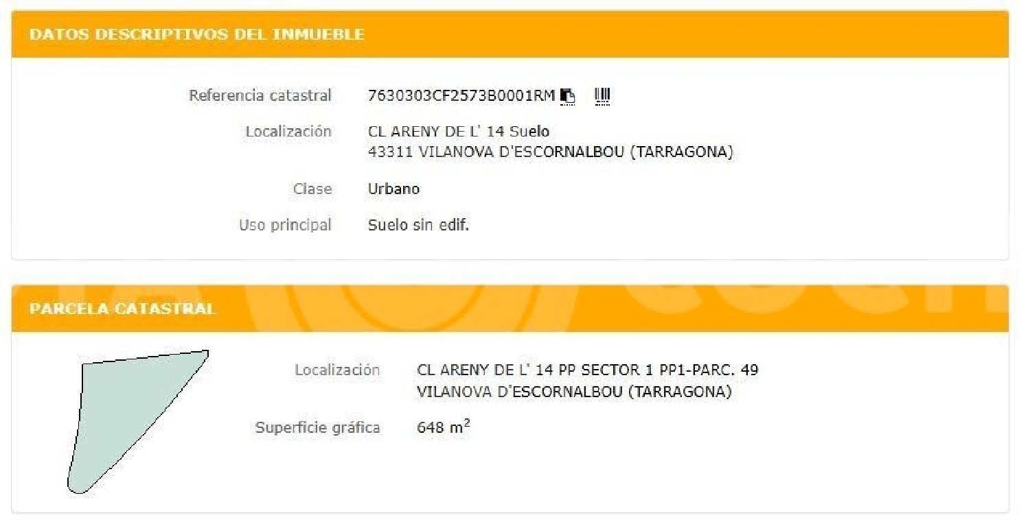  till salu tomt Vilanova D'escornalbou Baix Camp 4
