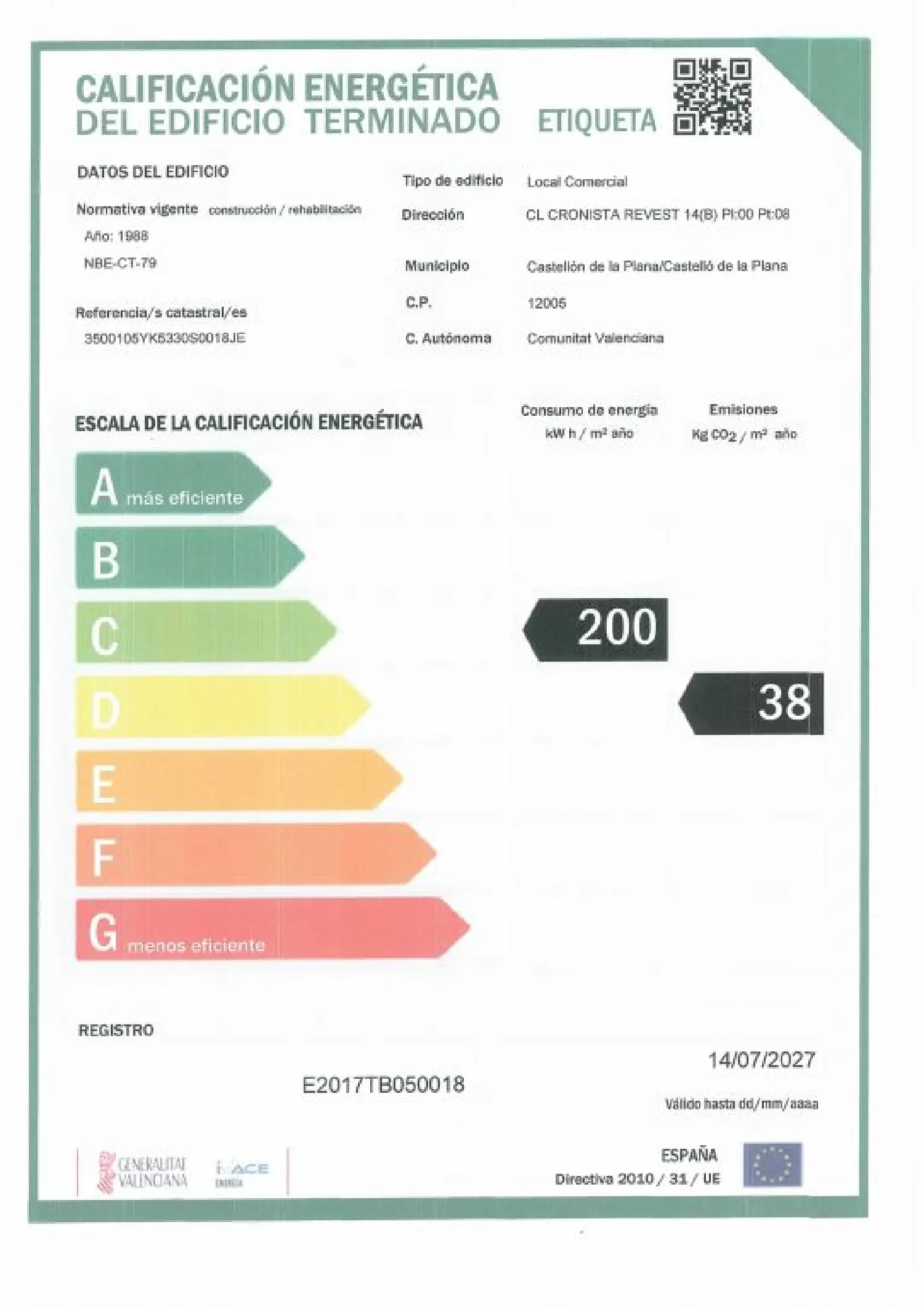  till salu lokal Castellón Sur 12005 Plana Alta 4