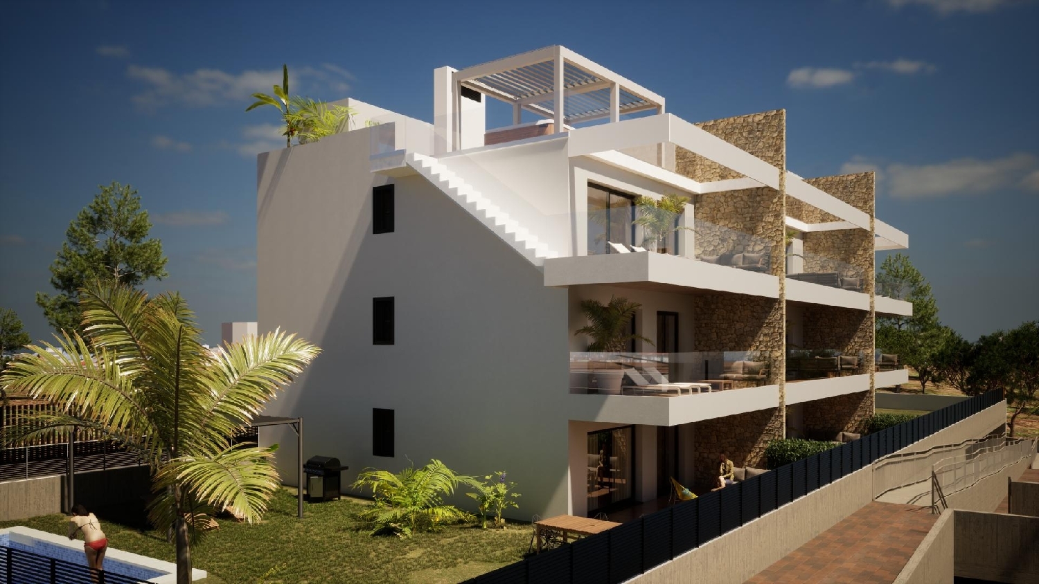 till salu enrumslägenhet Golf Bahía Marina Baixa 3