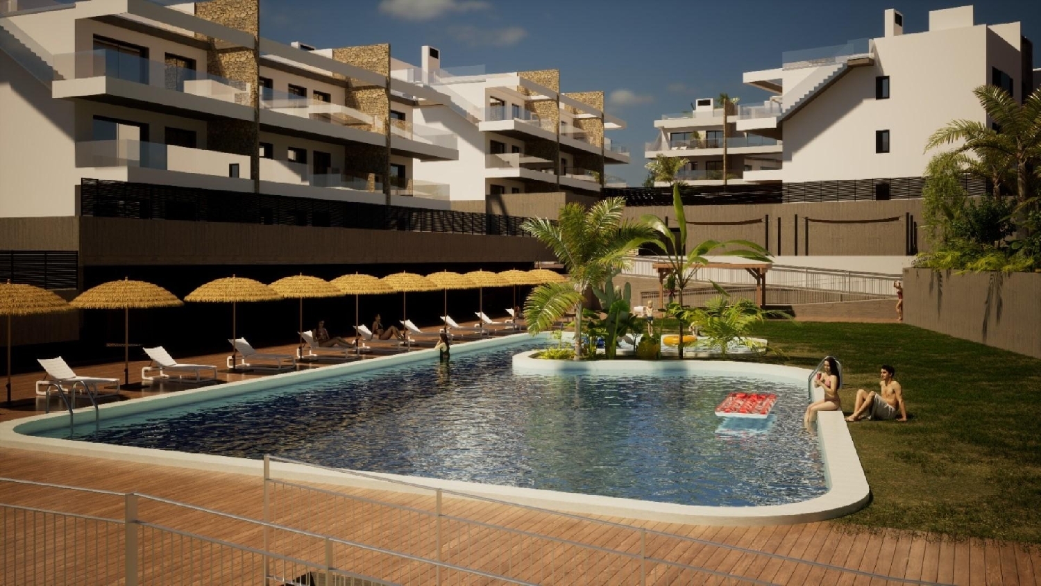 till salu enrumslägenhet Golf Bahía Marina Baixa 2