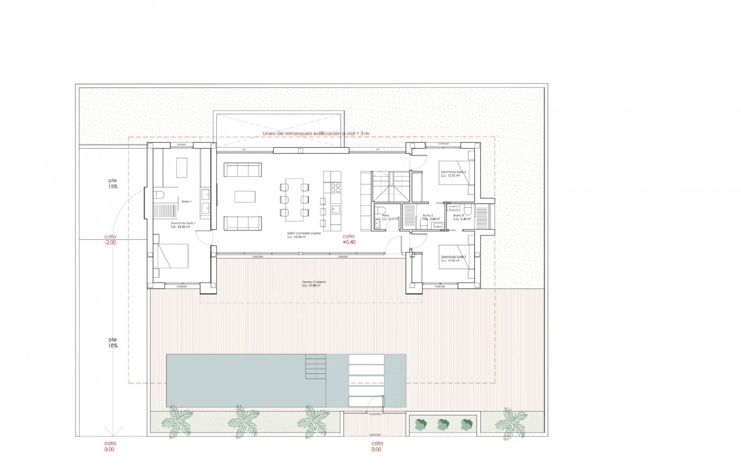  à vendre villa Urbanización Benimar Baix Segura 6
