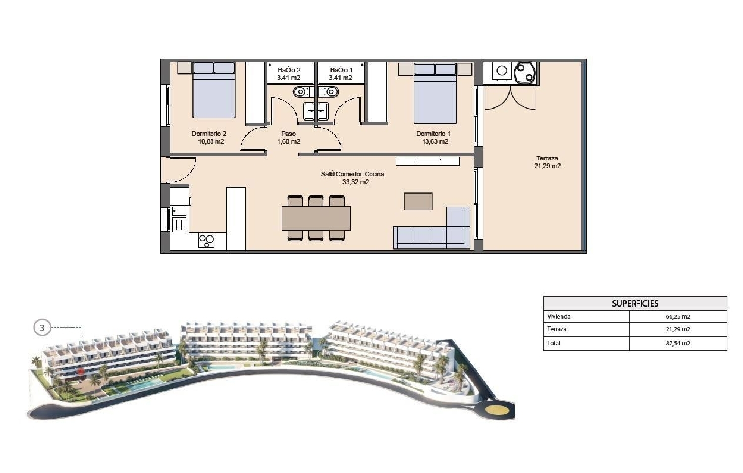  à vendre appartement Finestrat Marina Baixa 38