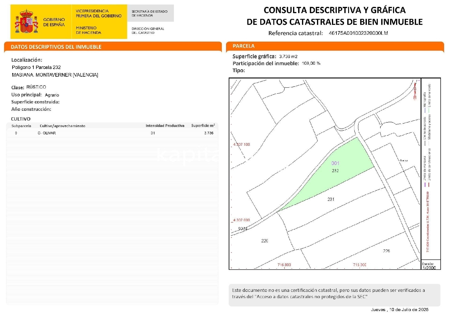  till salu tomt Bufali Vall D'albaida 8