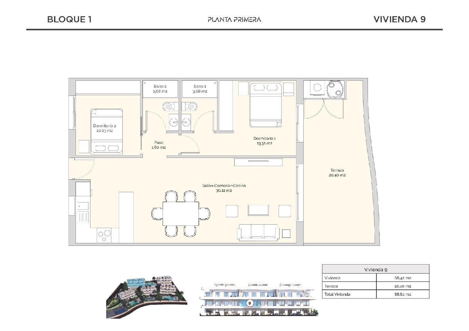  for sale apartment Finestrat Marina Baixa 18