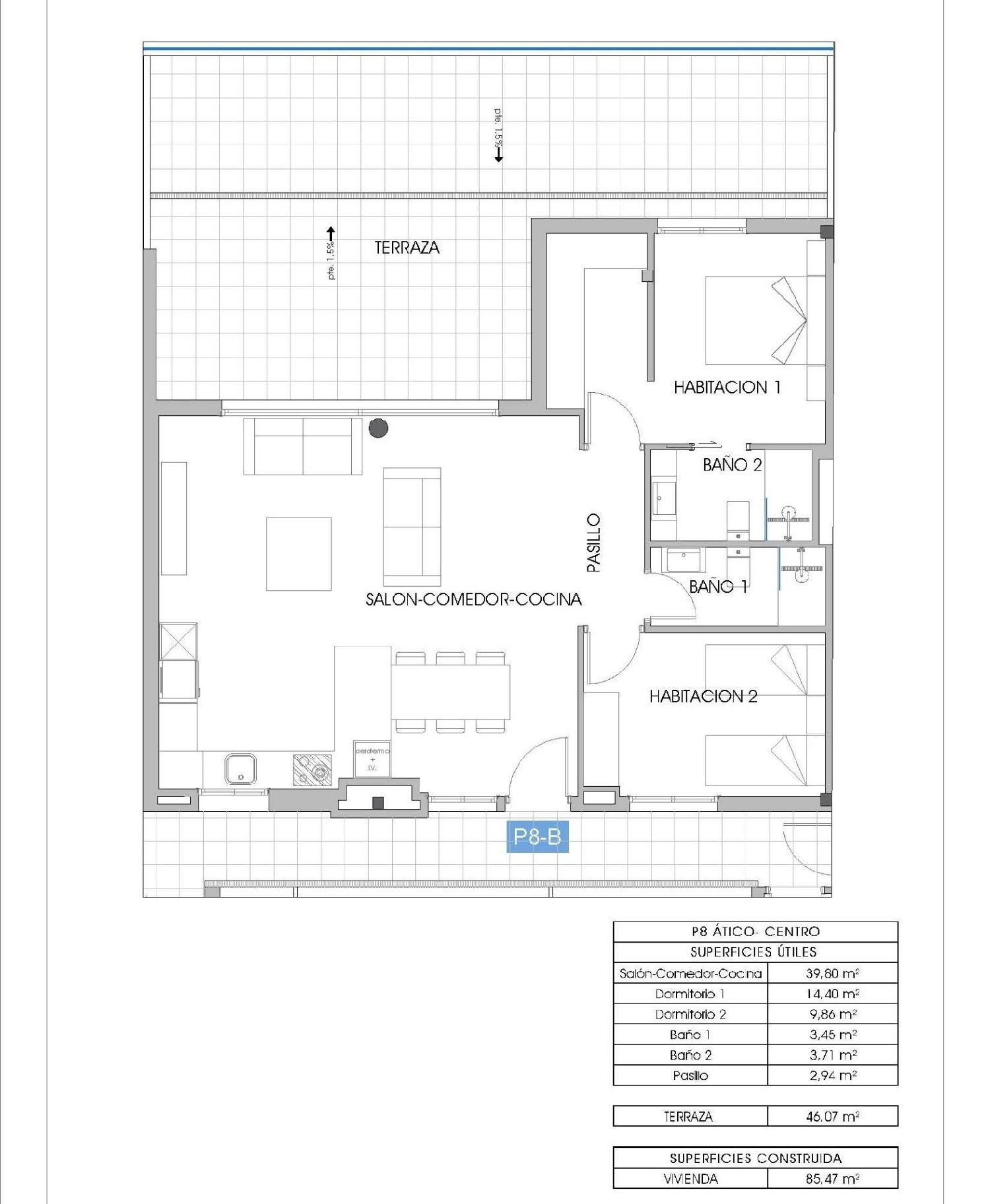  te koop penthouse Villajoyosa Marina Baixa 8