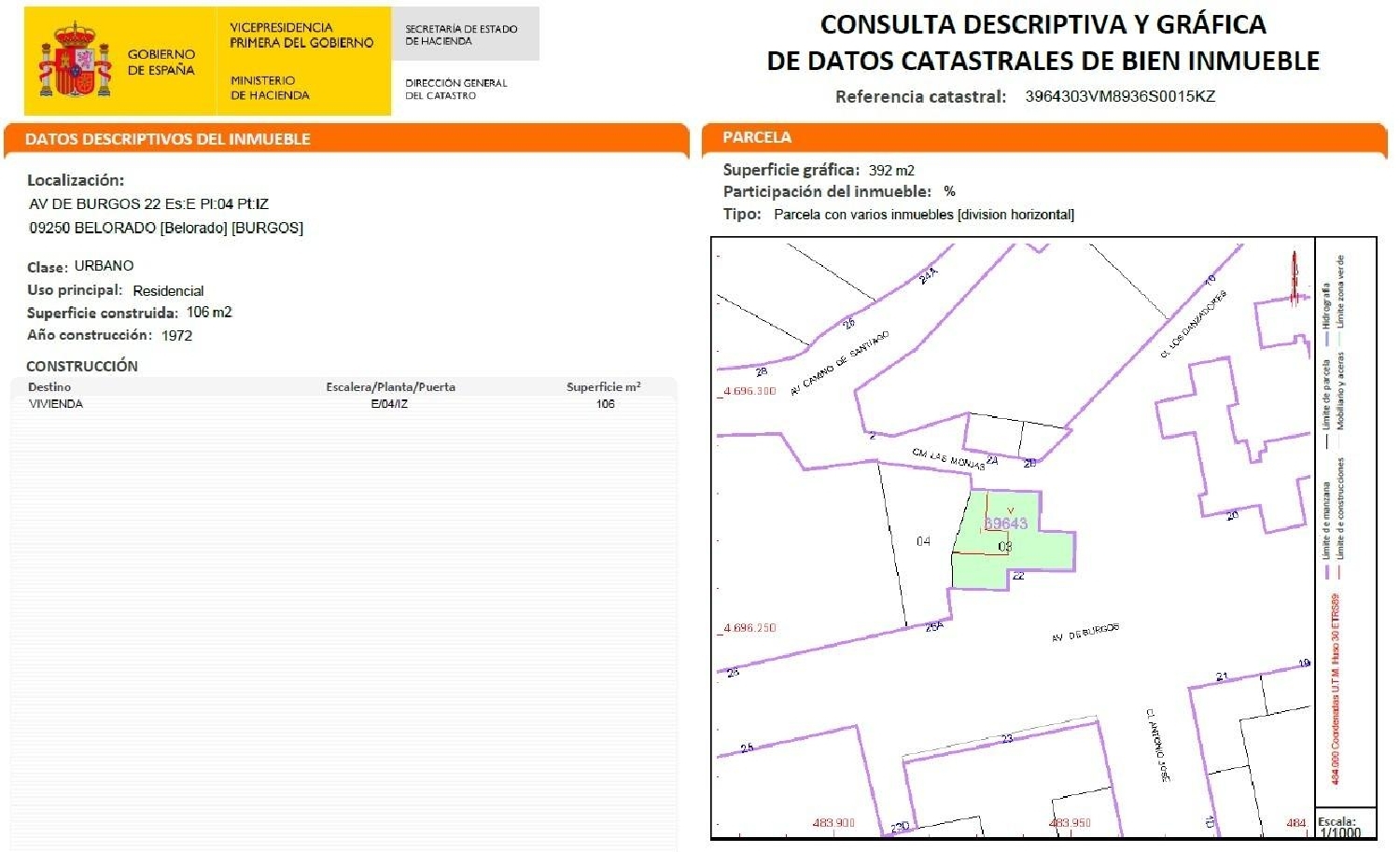  for sale apartment Belorado Montes De Oca 2