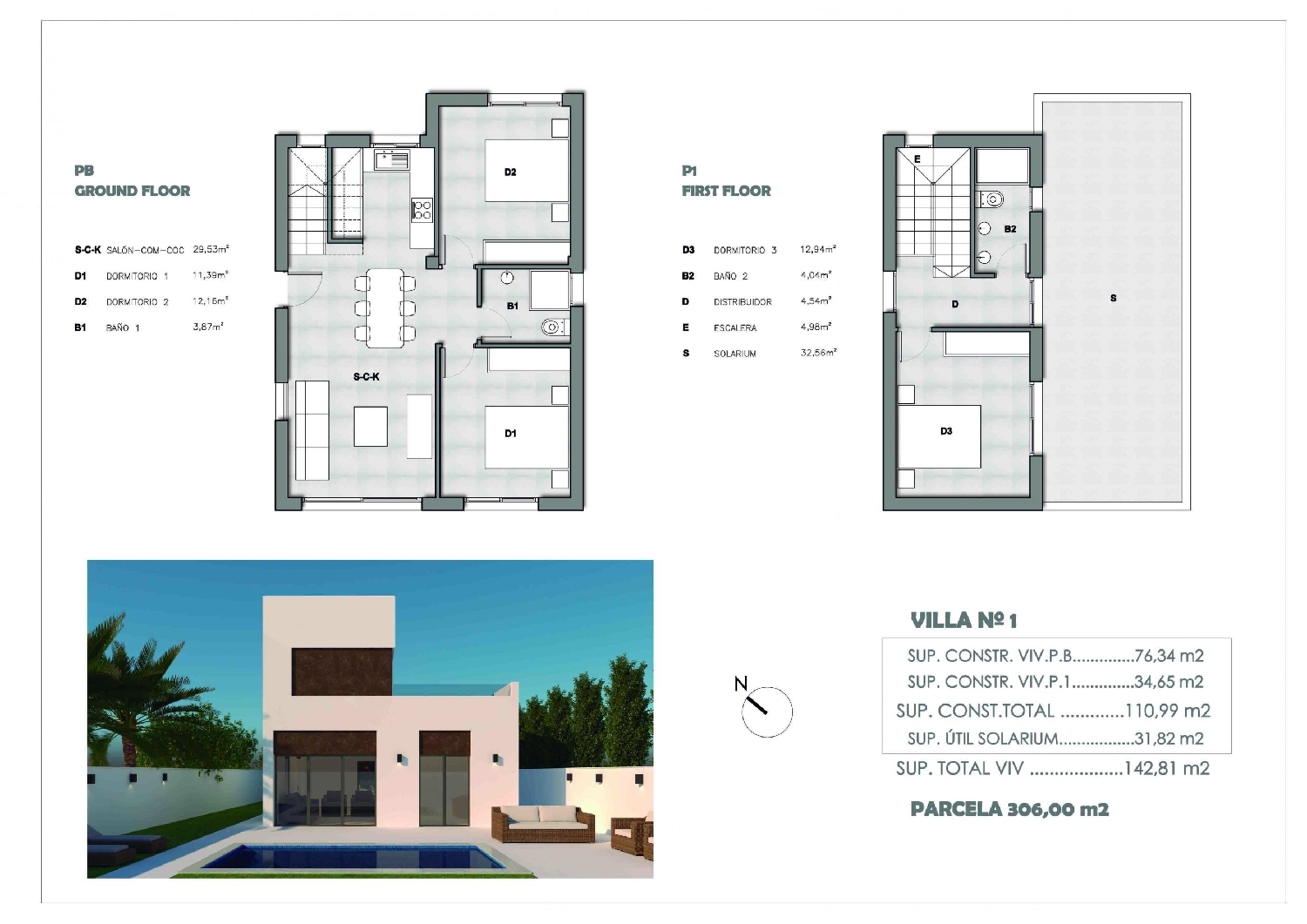  till salu villa Ciudad Quesada Baix Segura 3