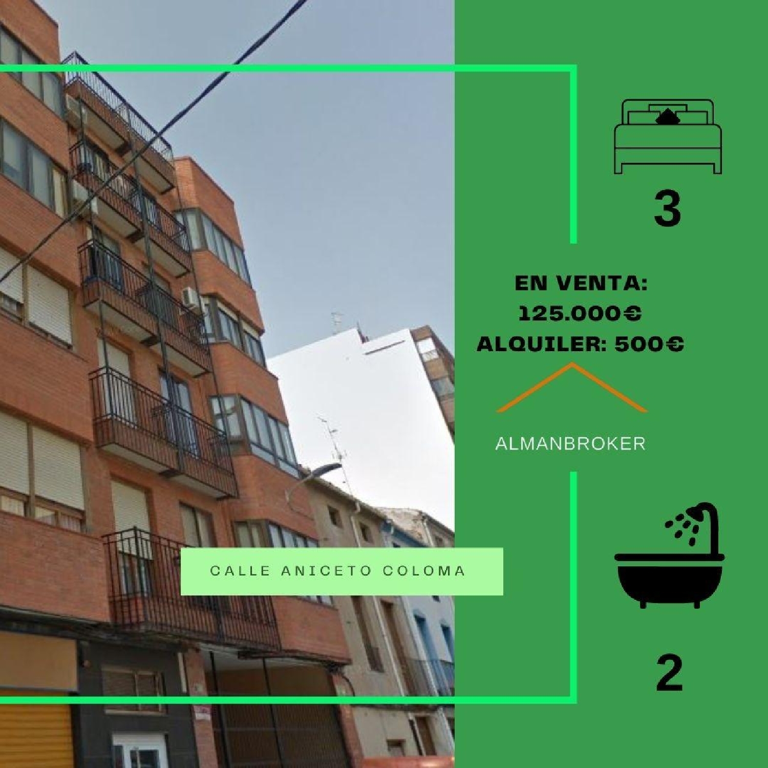  till salu lägenhet Almansa Monte Ibérico Almansa 1