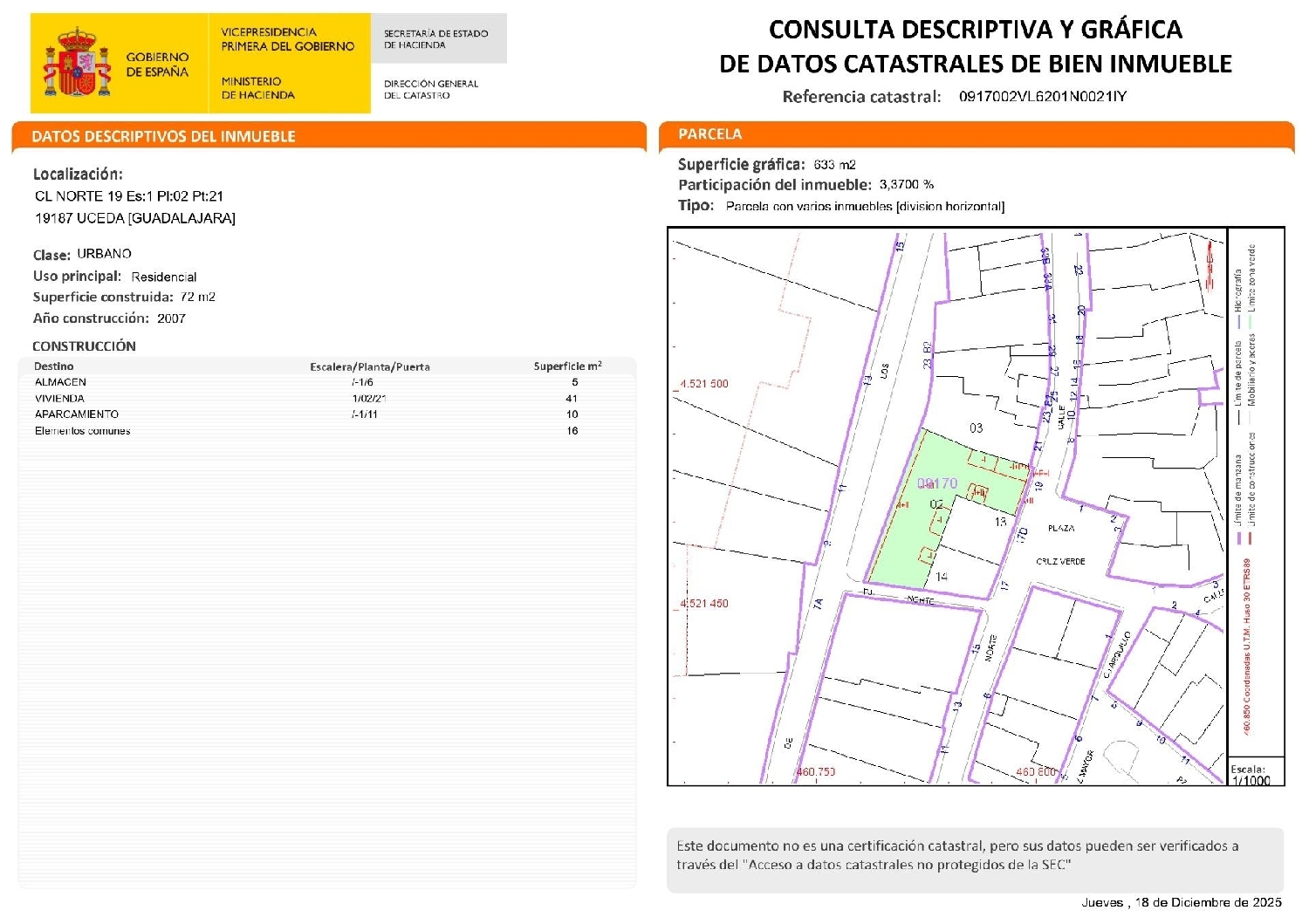  for sale apartment Uceda Campiña 3
