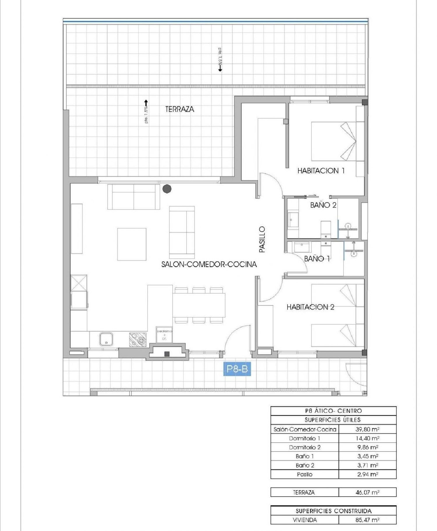  te koop penthouse Villajoyosa Marina Baixa 8