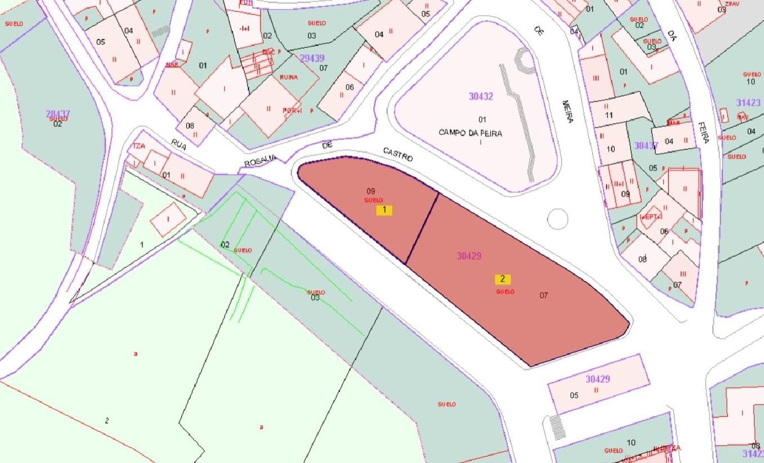 till salu tomt A Robaleira Ferrol 3