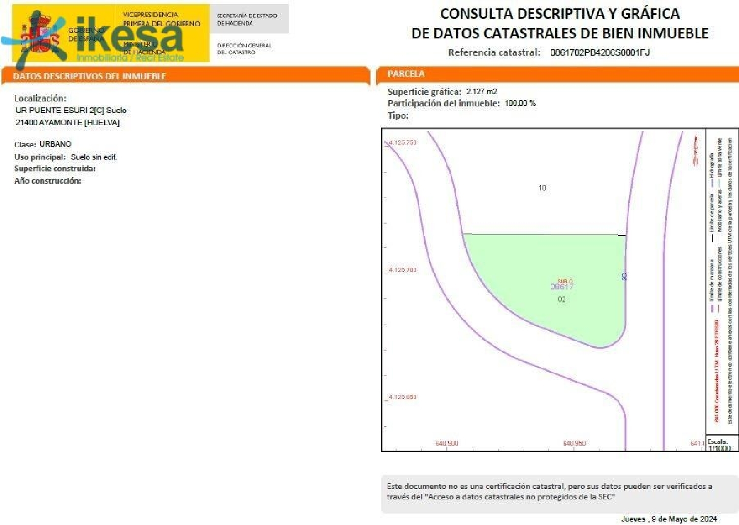  te koop perceel Ayamonte Costa Occidental 5