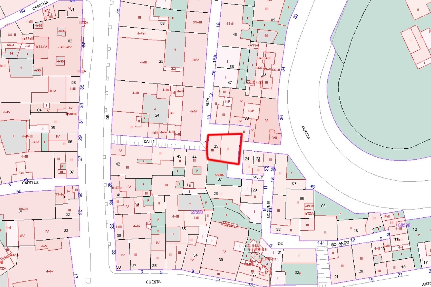  till salu tomt Barrio De Granada Alacantí 7