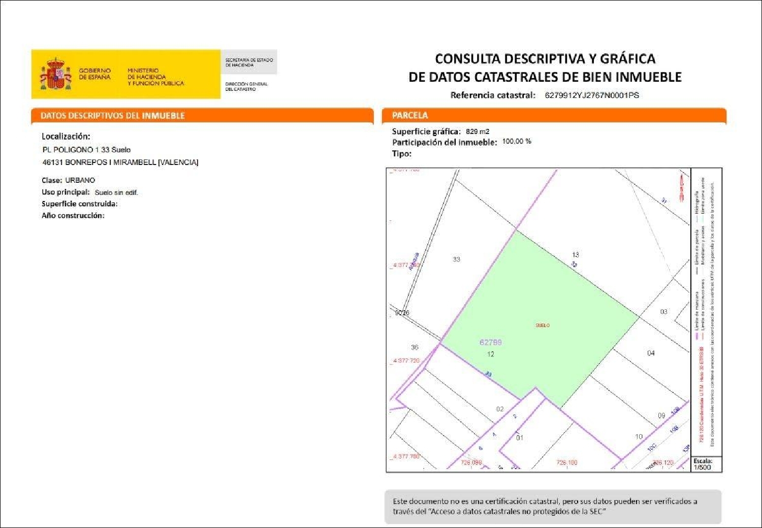 for sale plot Bonrepòs I Mirambell Horta Nord 2