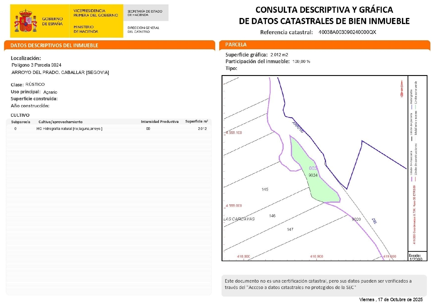  till salu tomt Caballar Segovia Sur 3