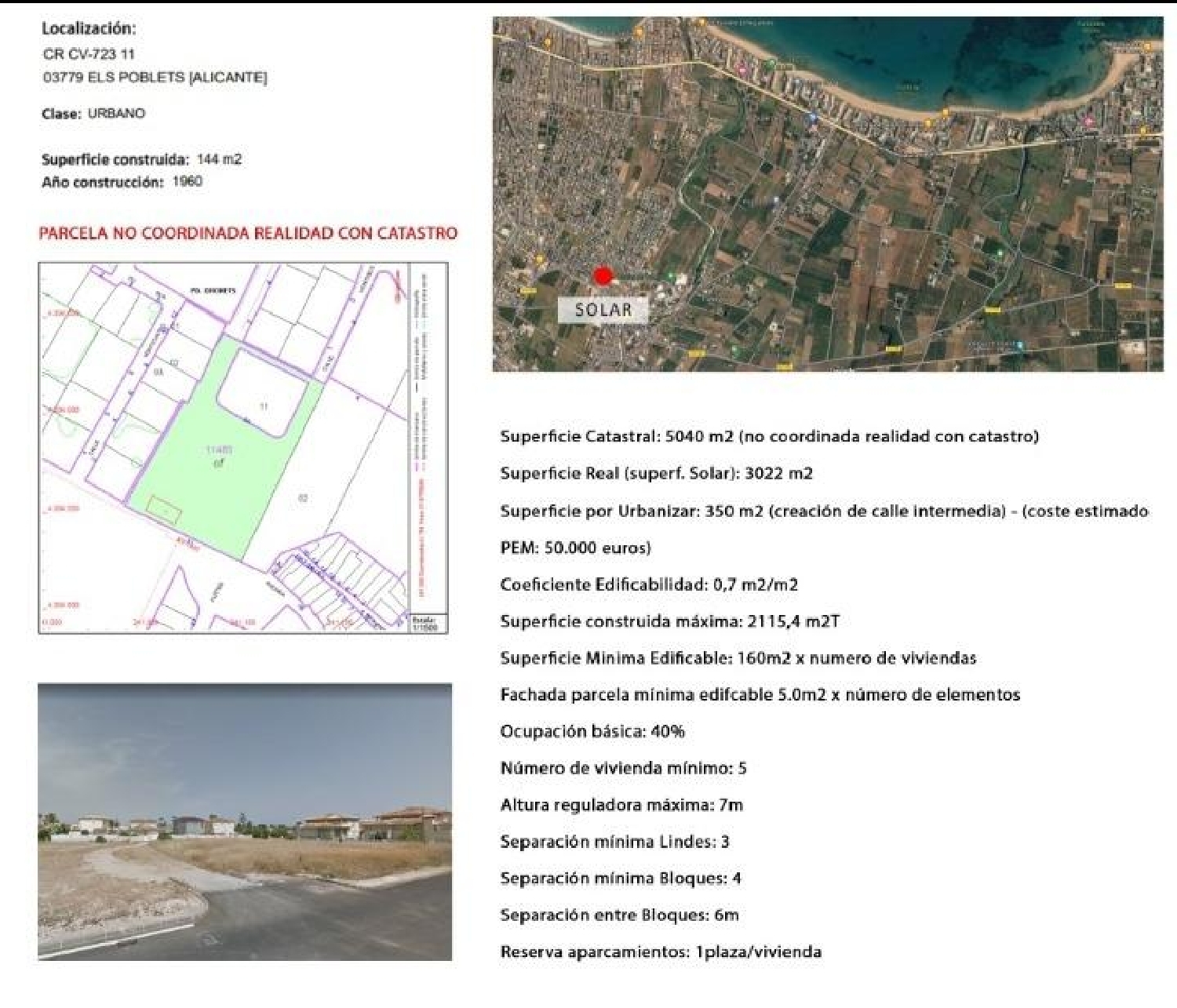  en venta terreno Els Poblets Marina Alta 4