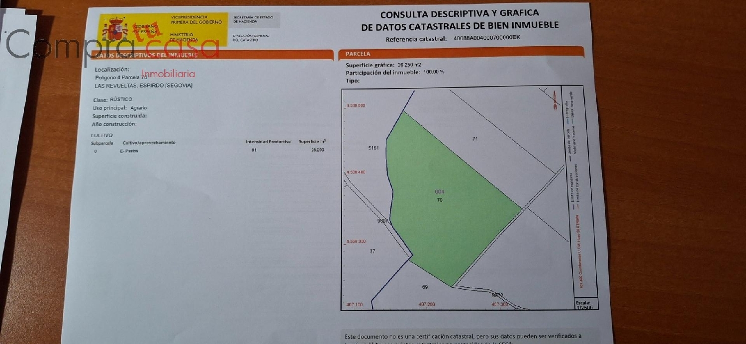  te koop perceel Espirdo Segovia Sur 2