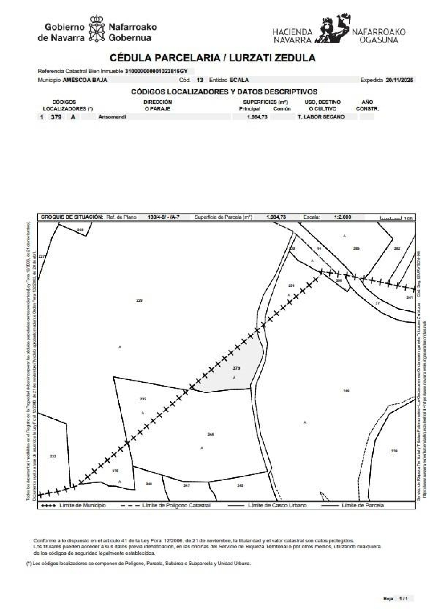  for sale plot Eulate Tierra Estella 5
