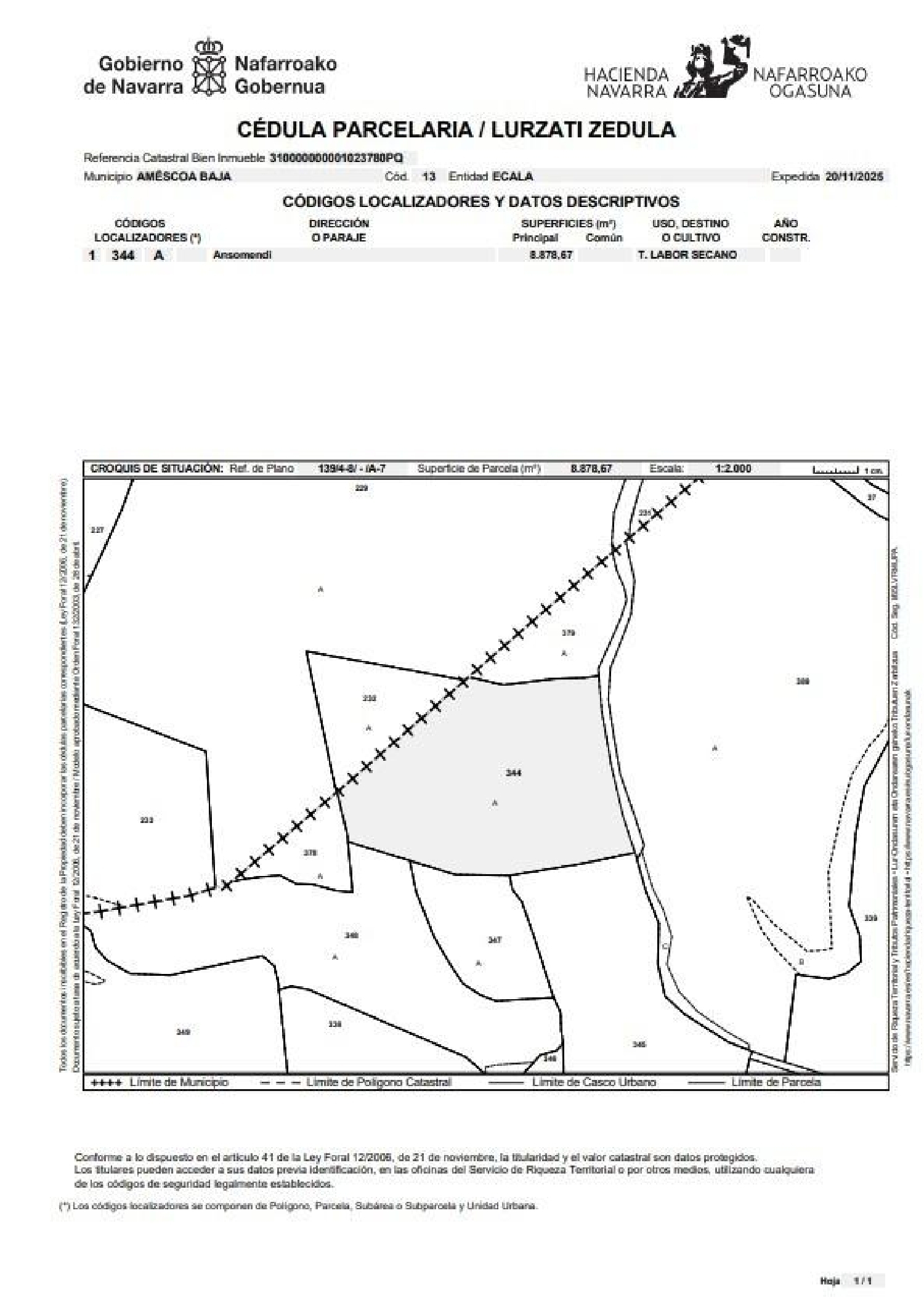  for sale plot Eulate Tierra Estella 4