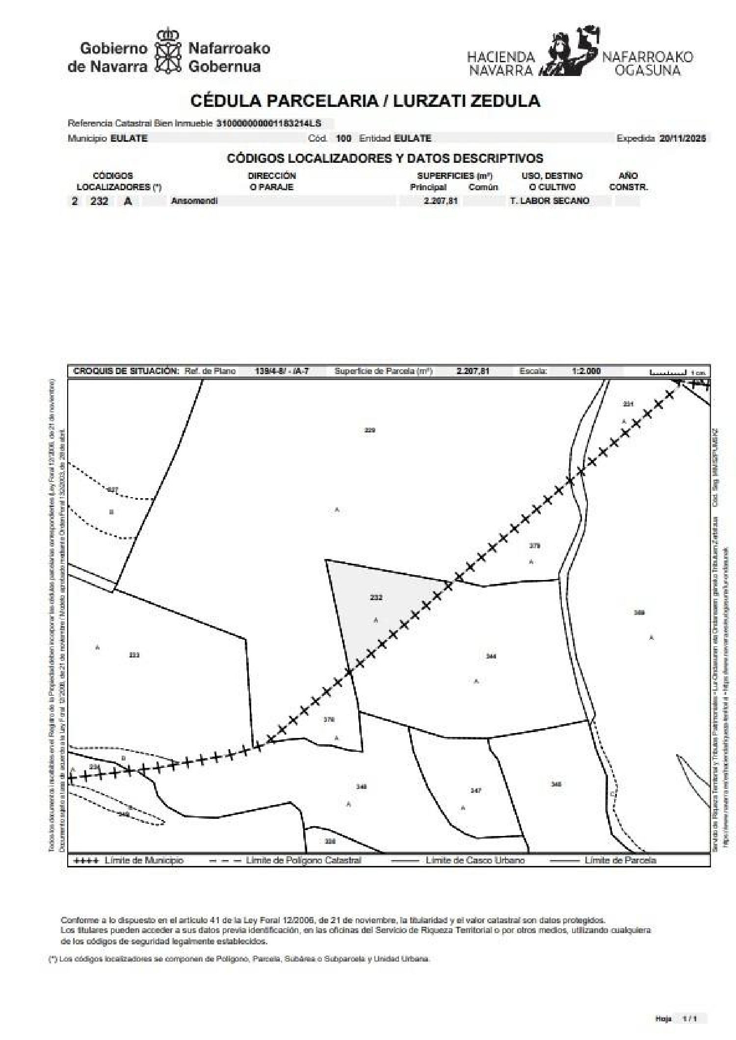  for sale plot Eulate Tierra Estella 3