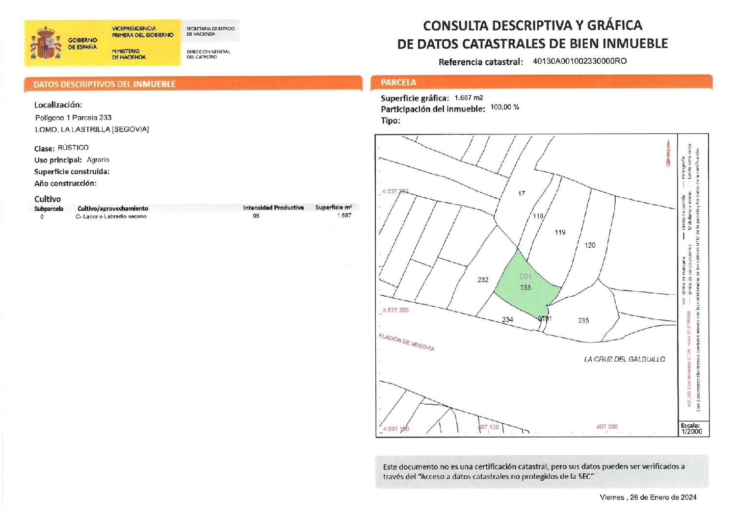  te koop perceel La Lastrilla Segovia Sur 4