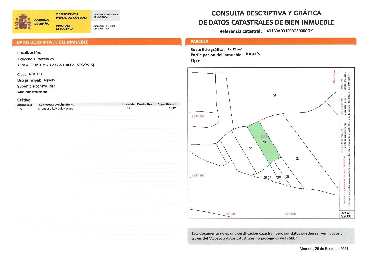  te koop perceel La Lastrilla Segovia Sur 3