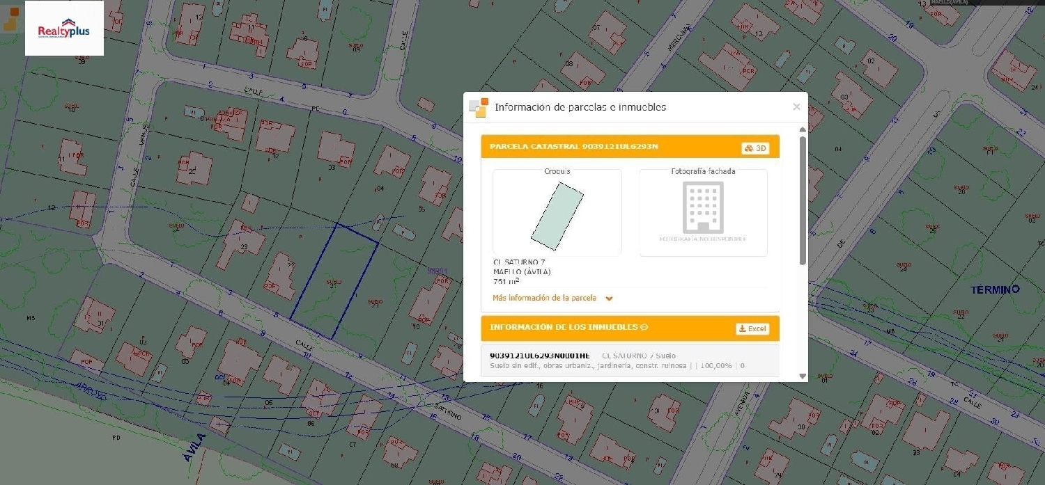 till salu tomt Maello Ávila 1