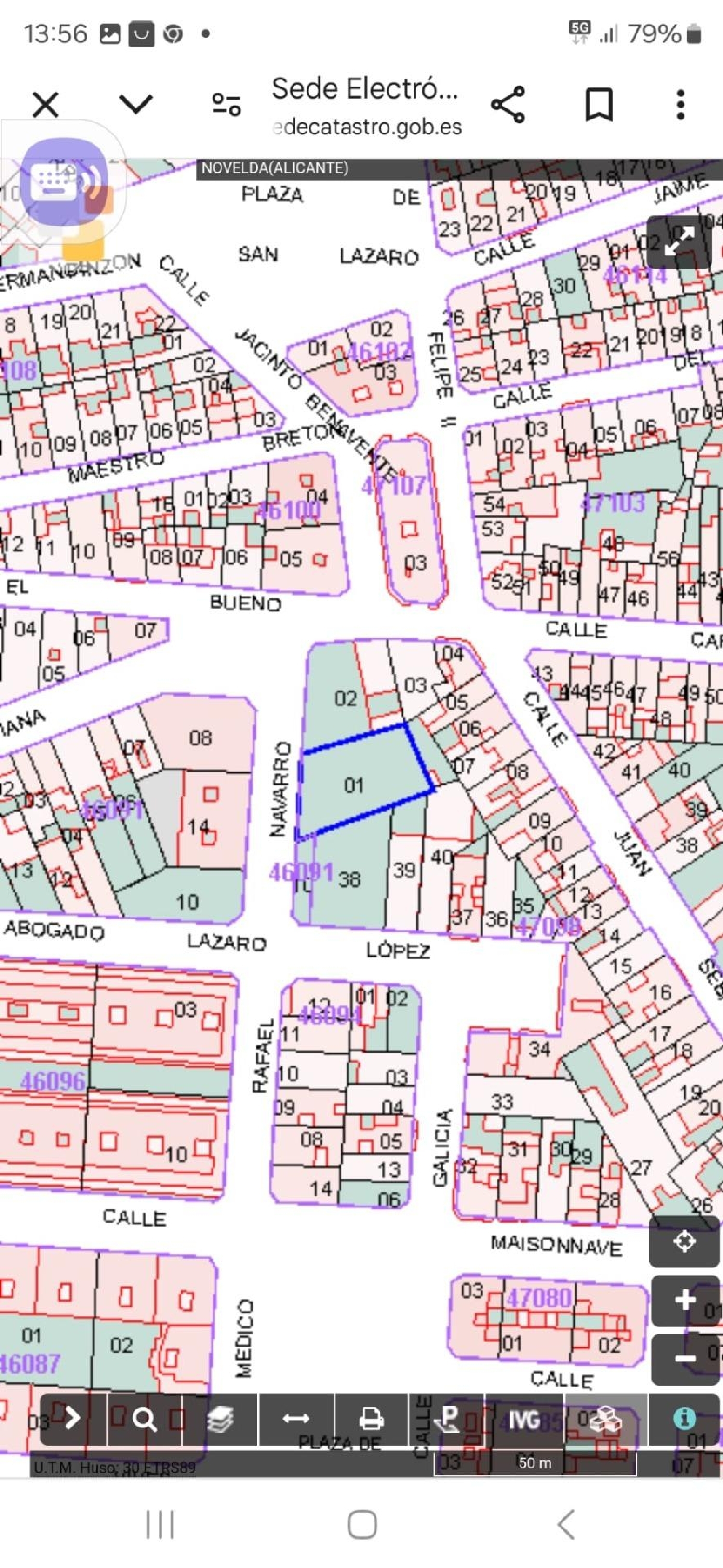 till salu tomt Novelda Vinalopó Mitjà 3