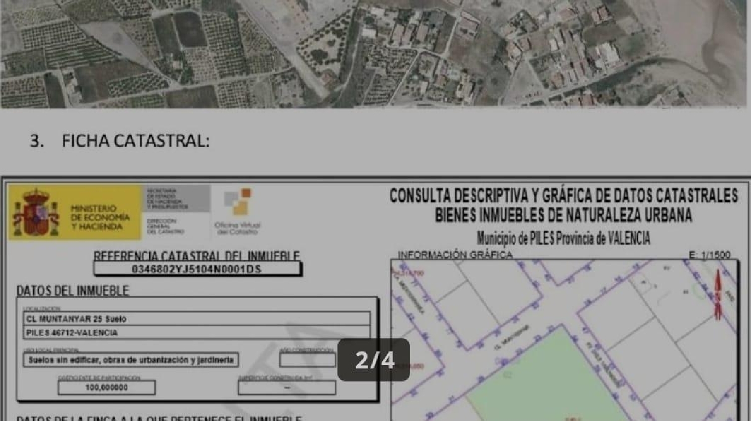  till salu tomt Piles Safor 2