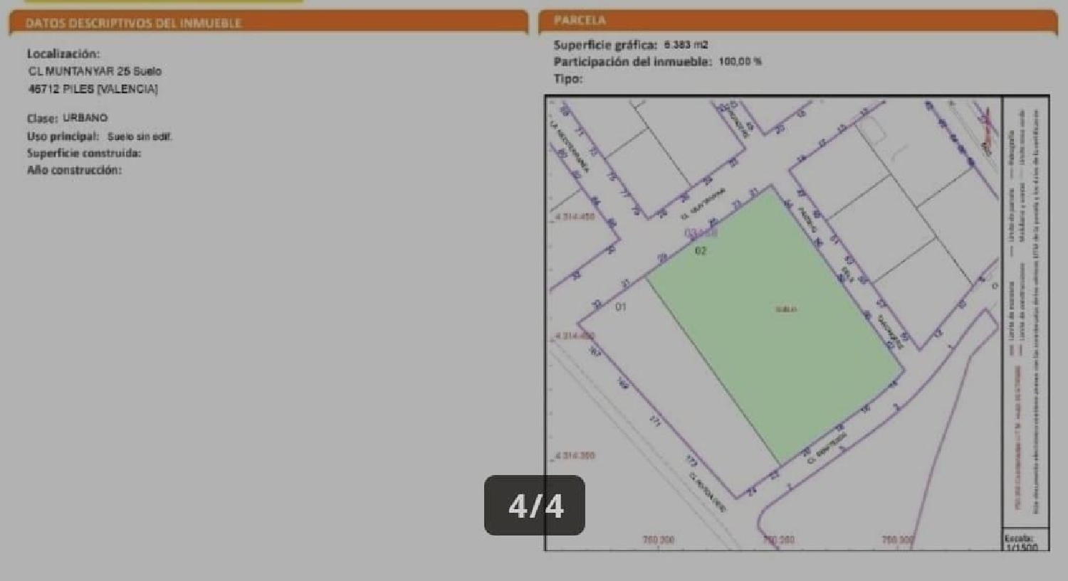  till salu tomt Piles Safor 3