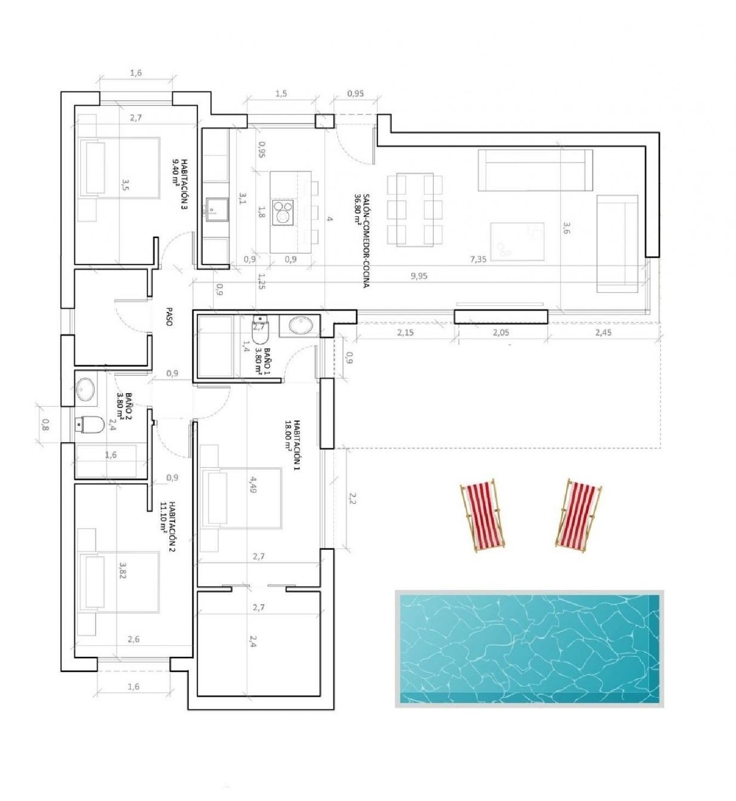  à vendre villa Hondón De Las Nieves Vinalopó Mitjà 10