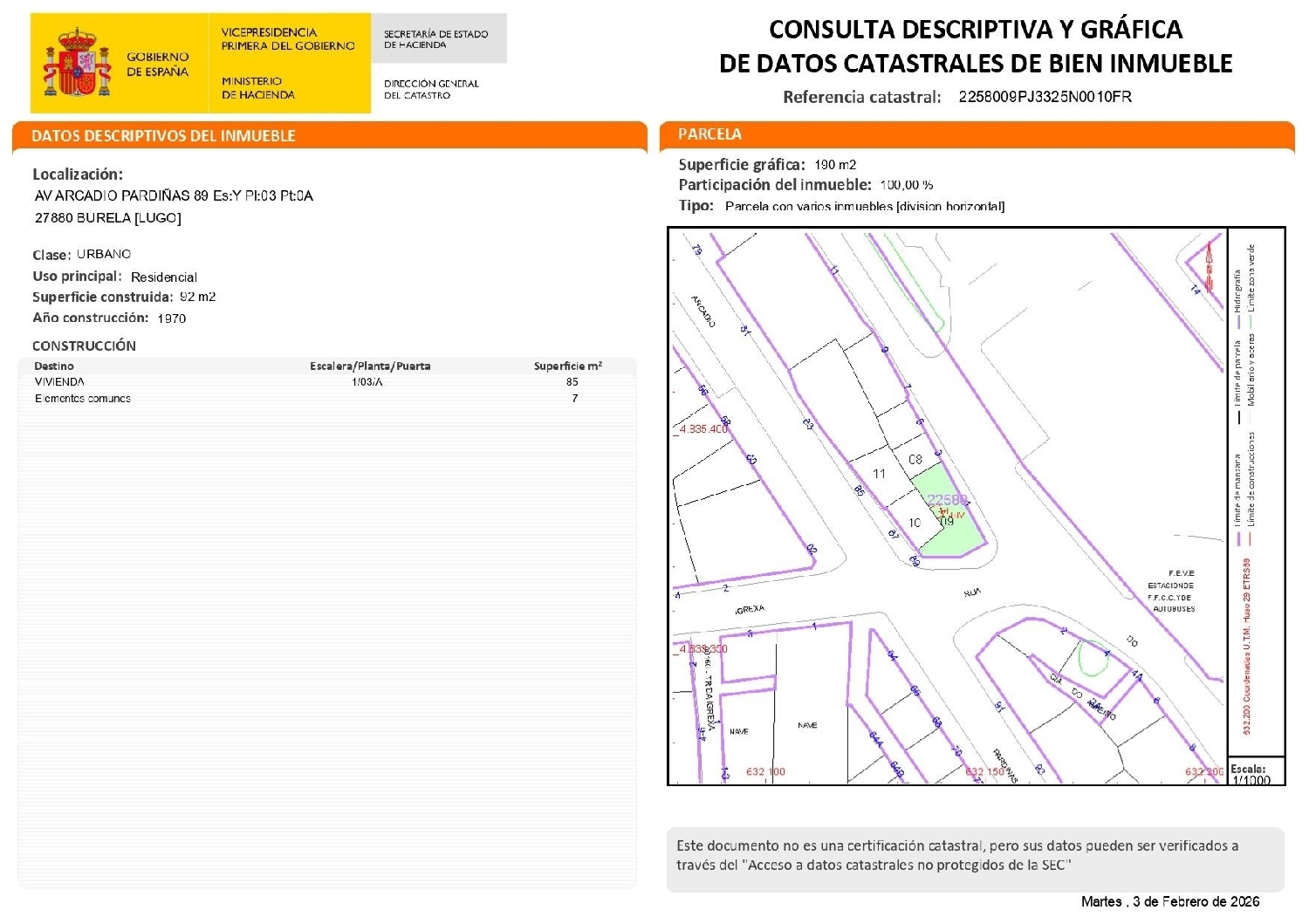  en venta apartamento Burela Mariña Central 3