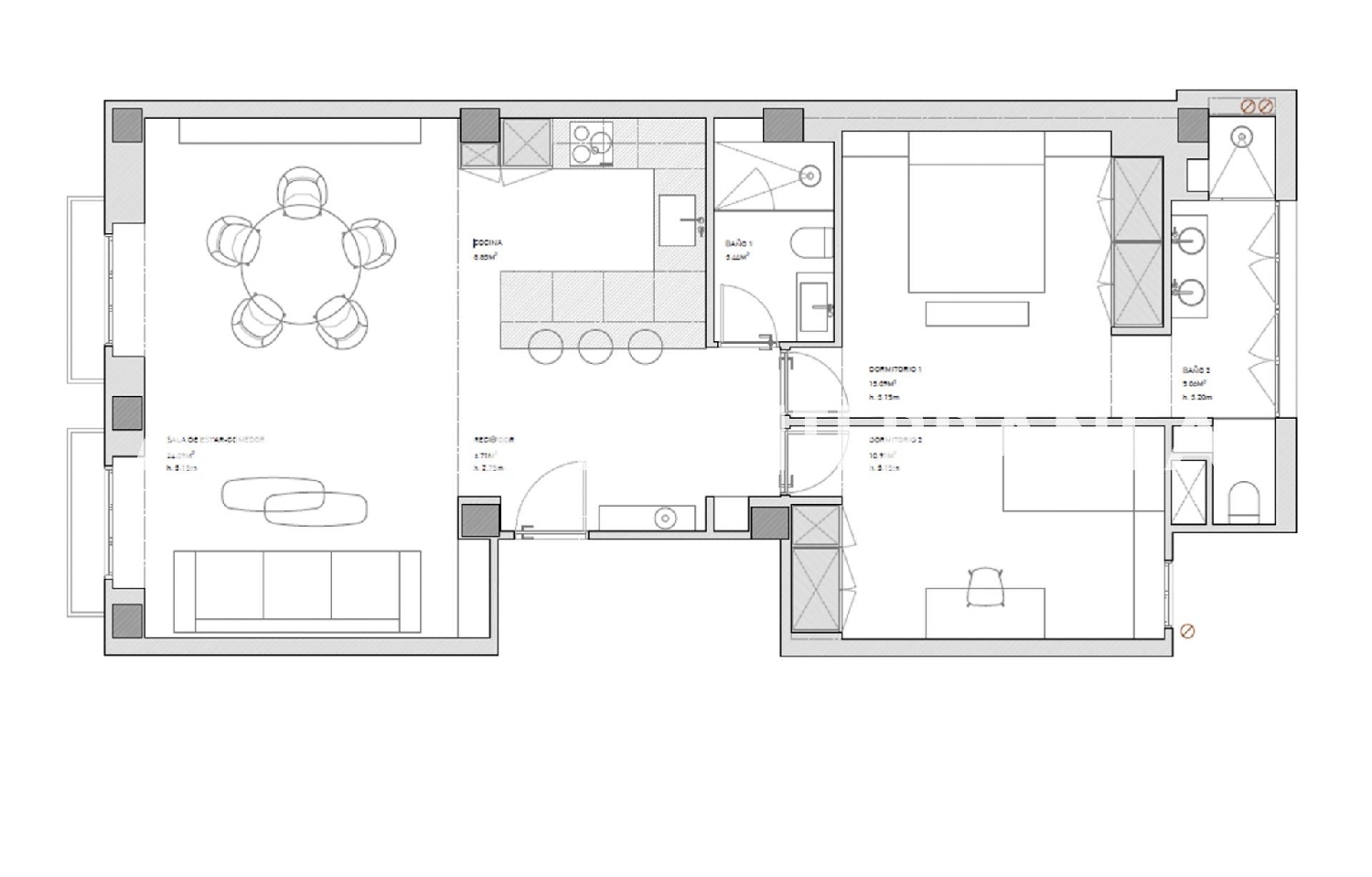  for sale apartment Valencia De Las Torres Campiña Sur 5