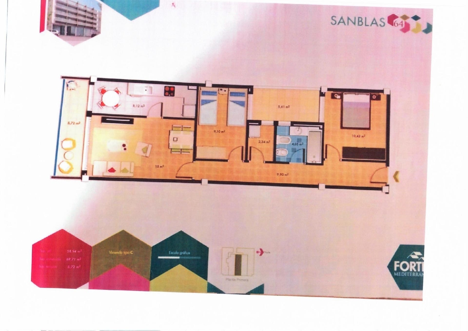 till salu lägenhet Vinaros Baix Maestrat 3