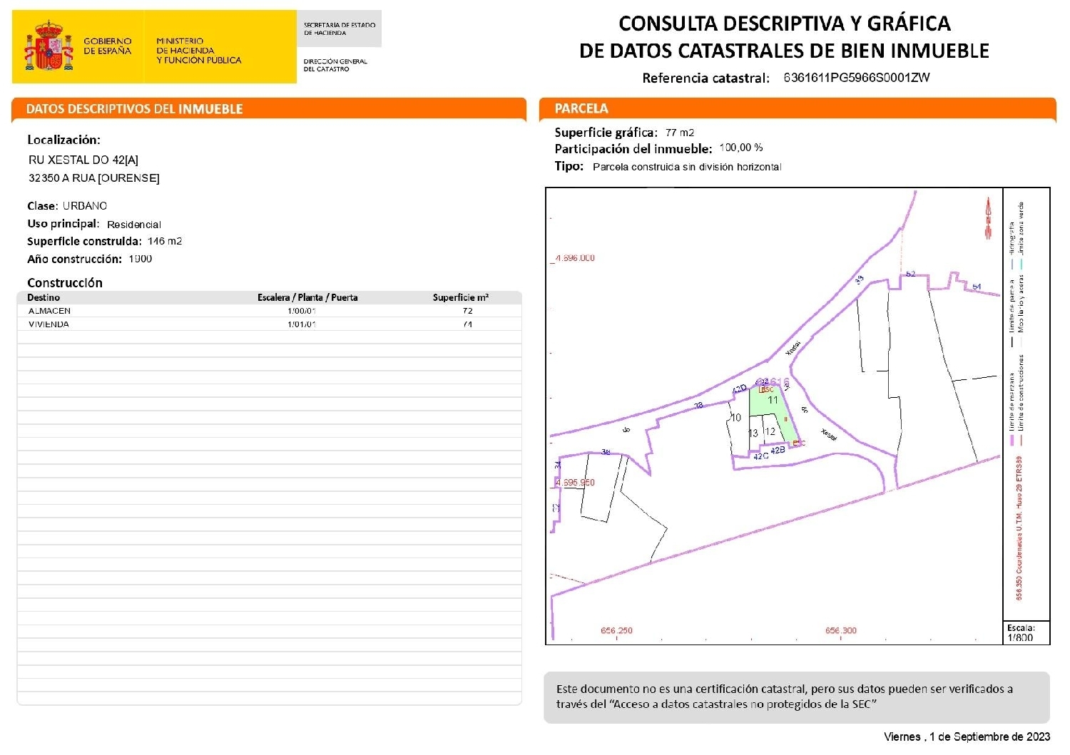  en venta casa A Rua, A Rúa Arzúa 3