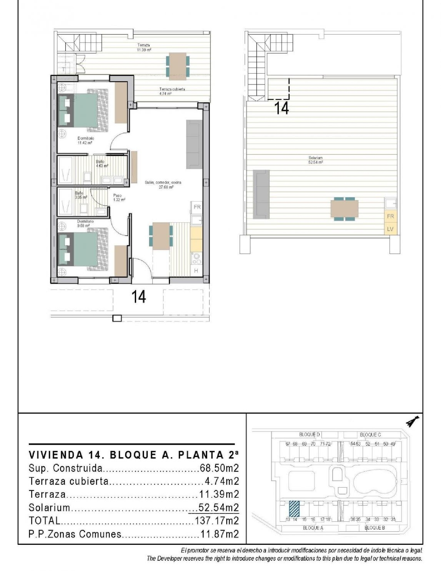  till salu takvåning A Torre Arzúa 22