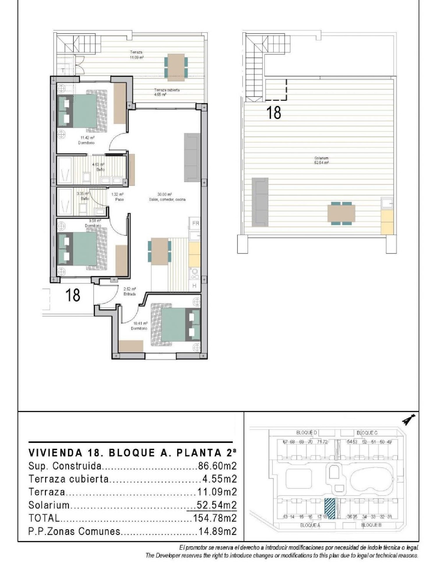  till salu takvåning A Torre Arzúa 22