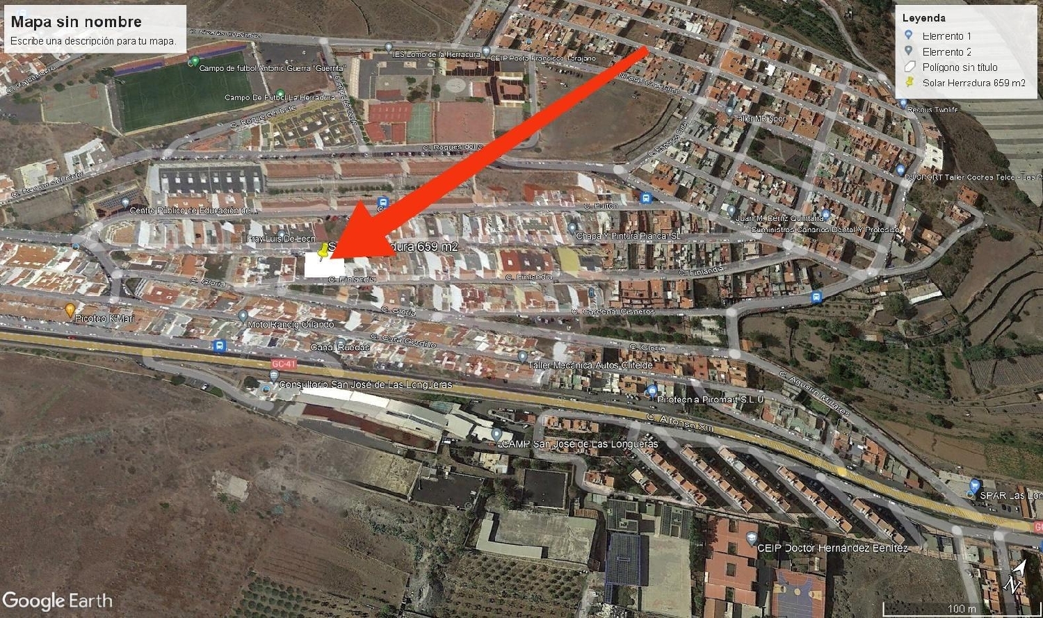  till salu tomt Balcon De Telde Área Este 4