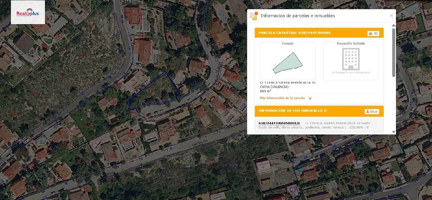 te koop perceel Chiva Hoya De Buñol 3