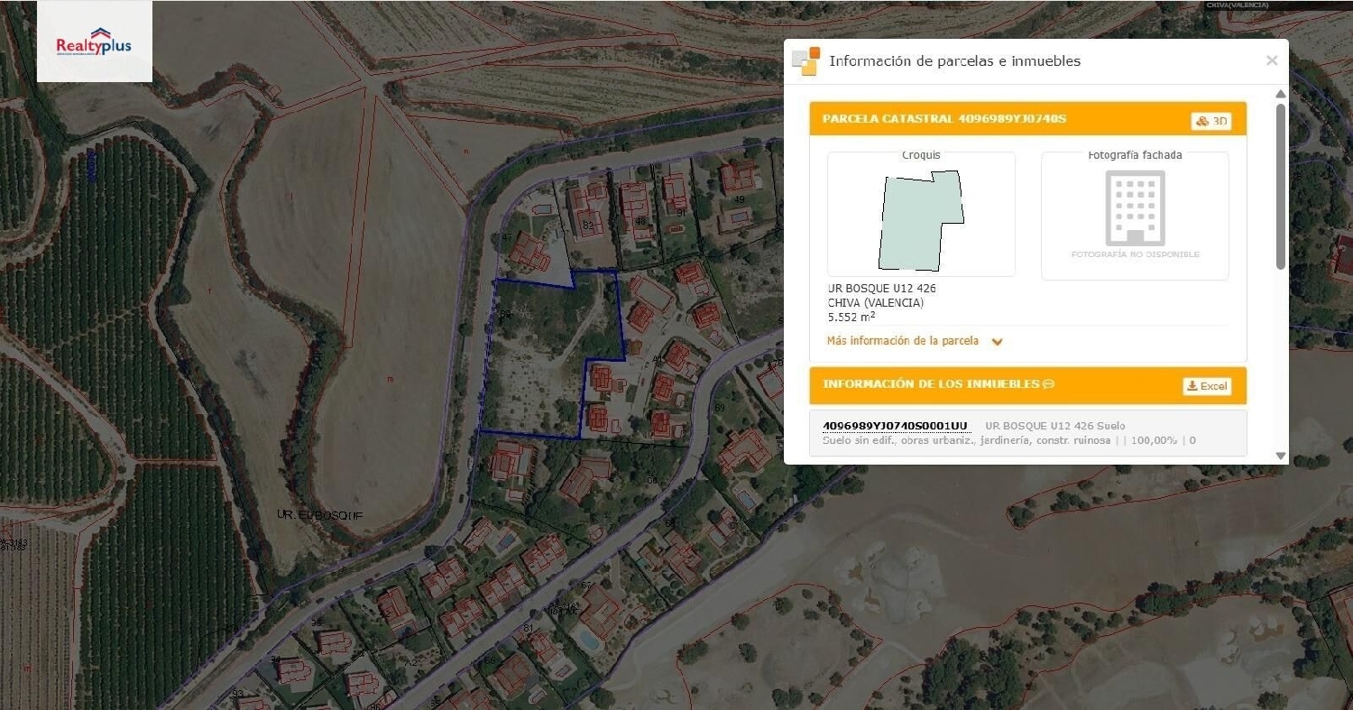 till salu tomt Chiva Hoya De Buñol 3