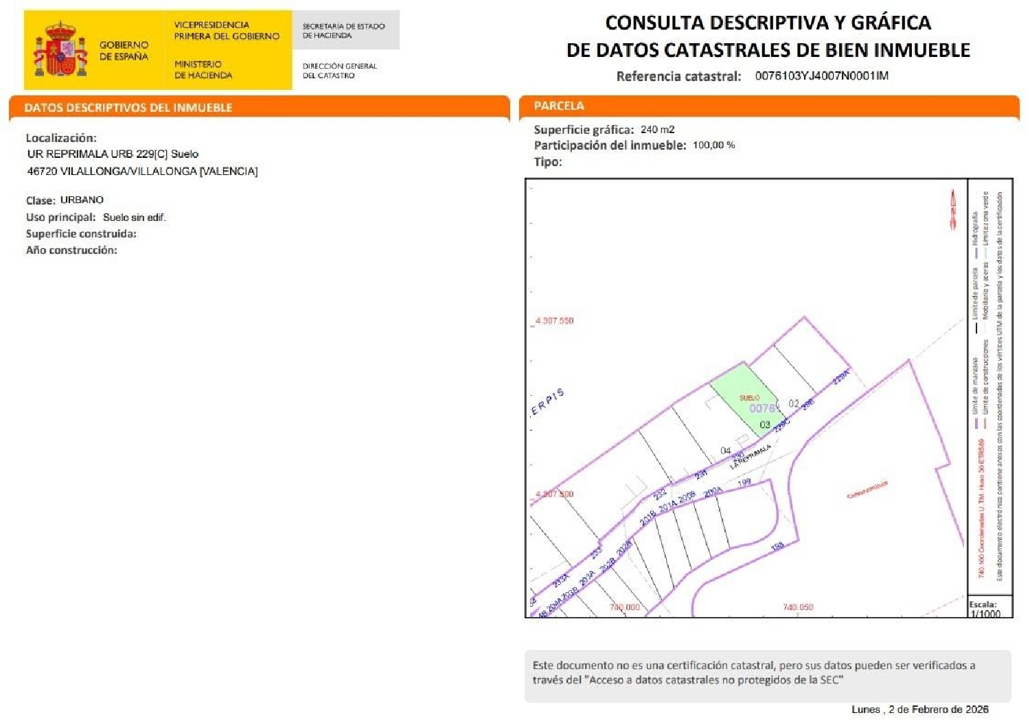  kaufen Grundstück Villalonga Safor 2