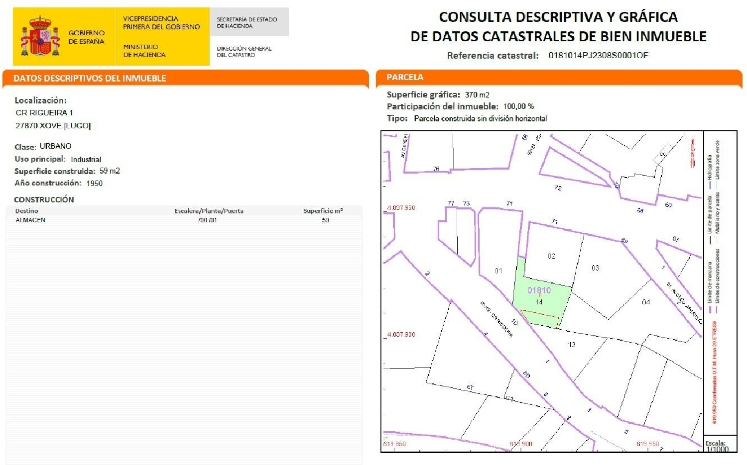  till salu tomt Xove Mariña Occidental 8
