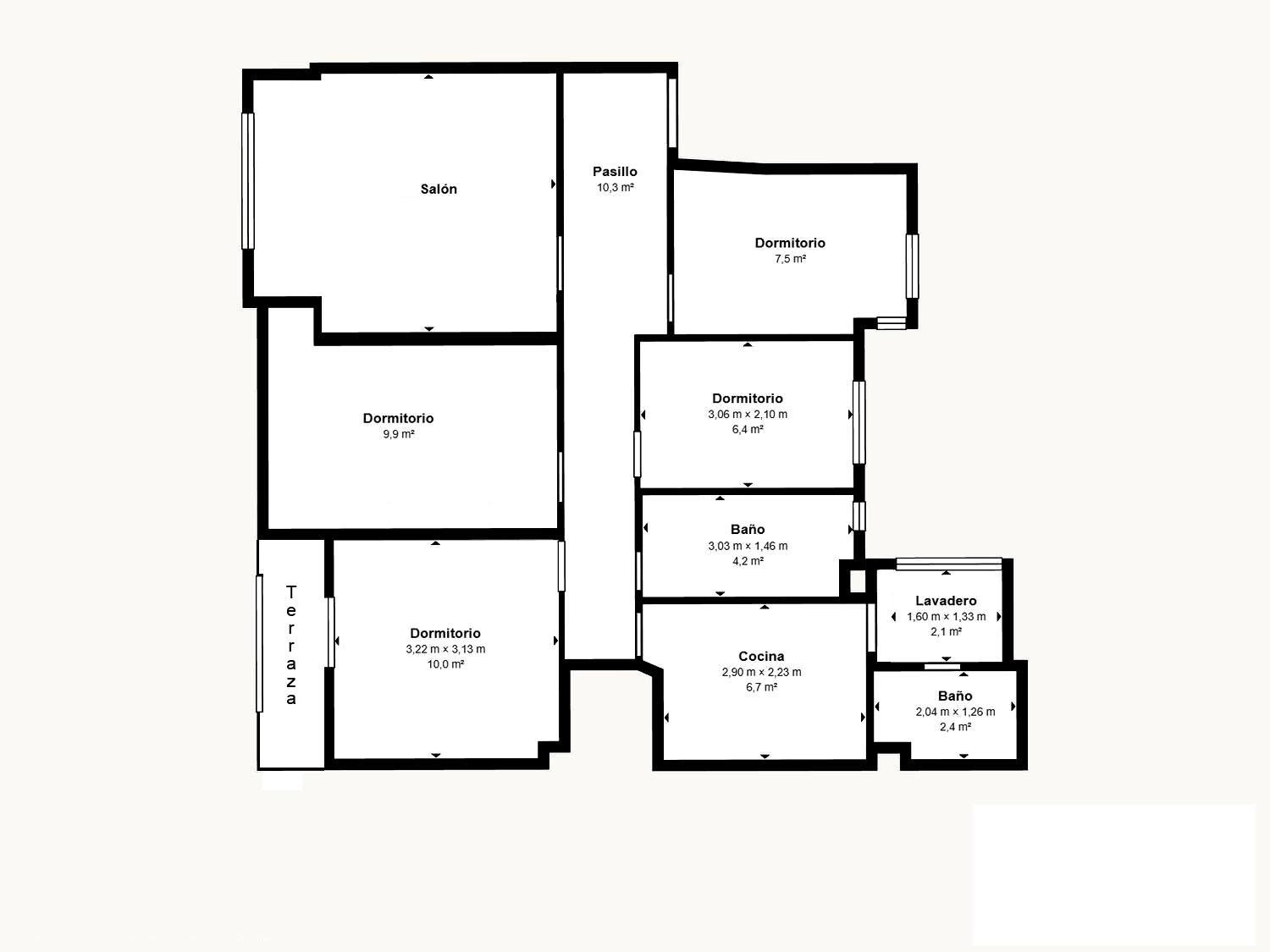  à vendre appartement Barrio De Granada Alacantí 5