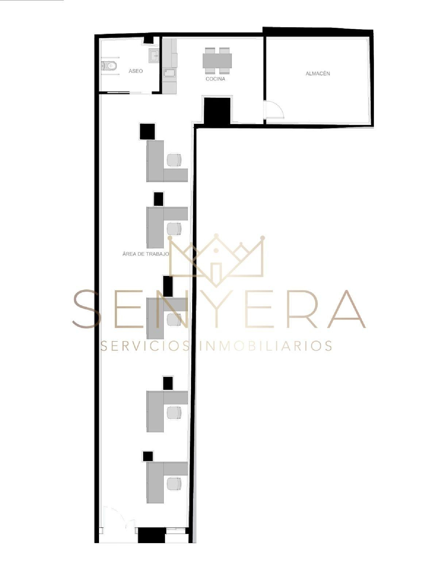  till salu kontor Valencia De Las Torres Campiña Sur 4